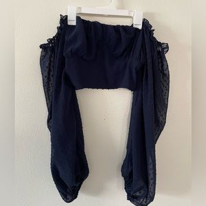 SHEIN Cropped Long Sleeve Top